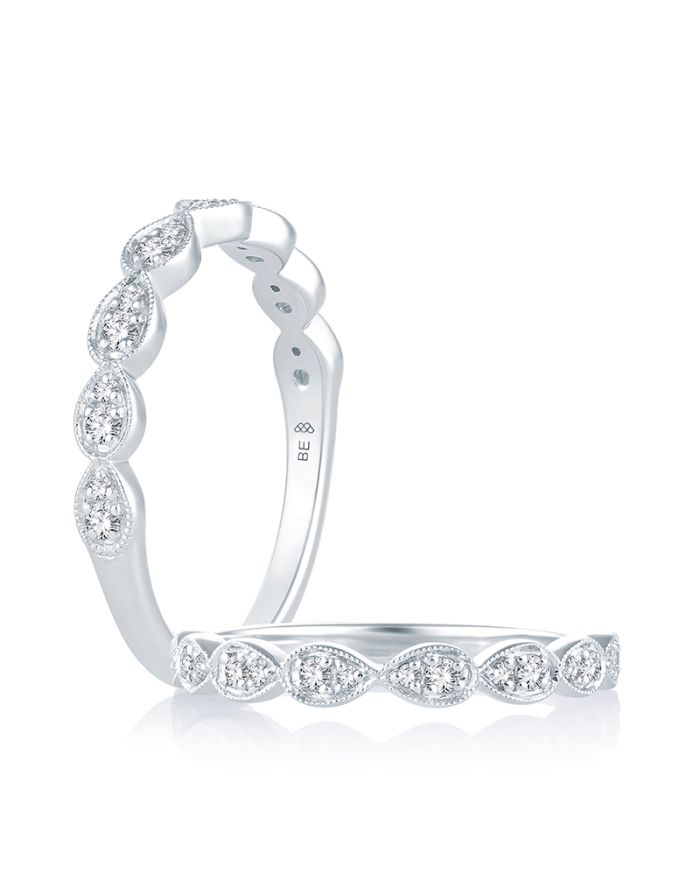 Vintage Diamond Semi Mount Engagement Ring