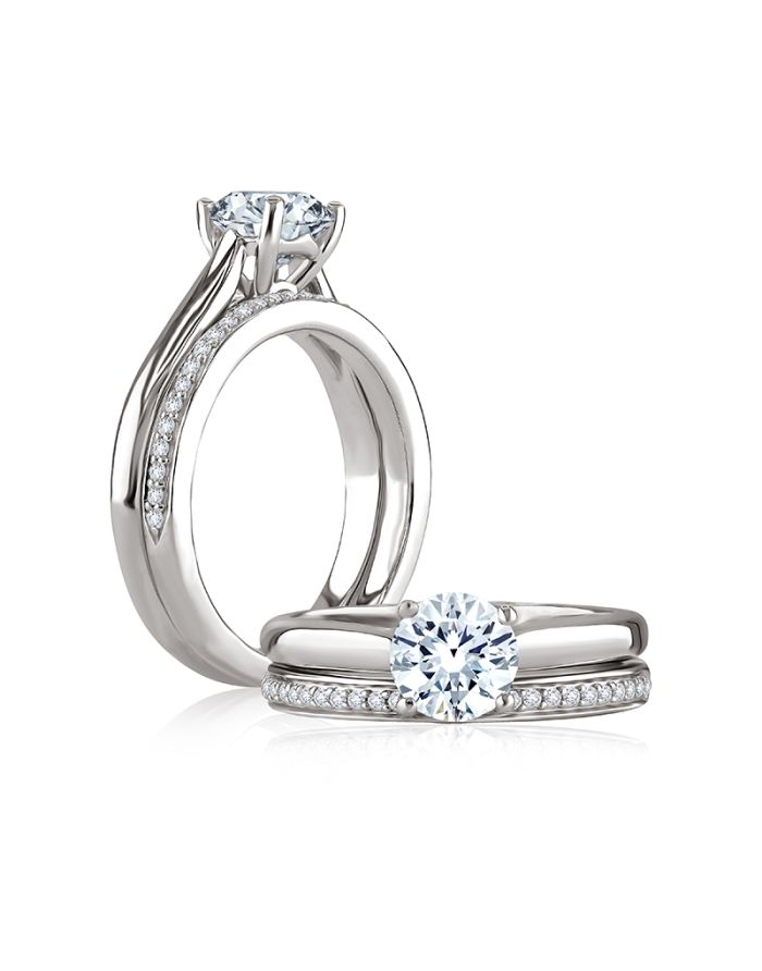 Classic Diamond Semi Mount Engagement Ring