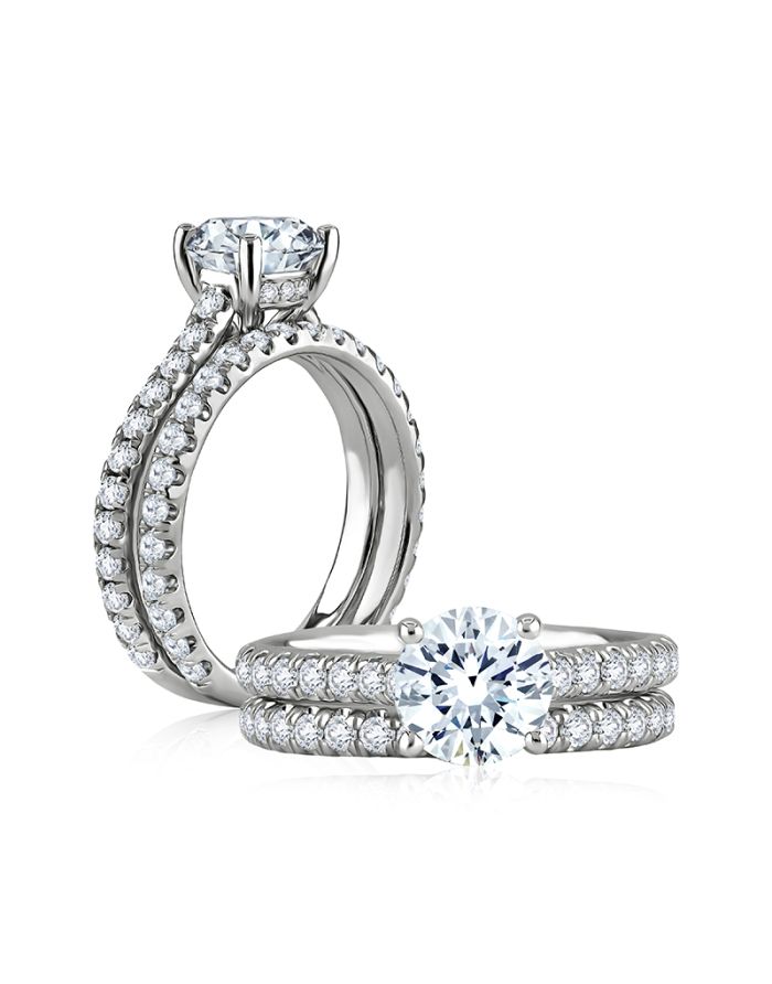 Classic Diamond Semi Mount Engagement Ring