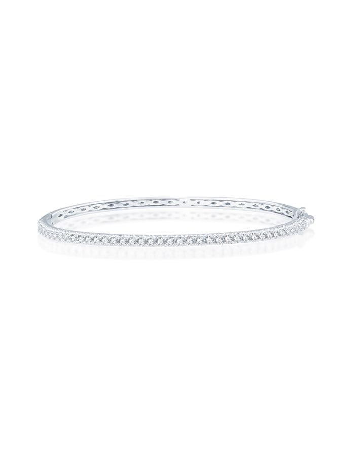 Classic Straight Line Diamond Bangle