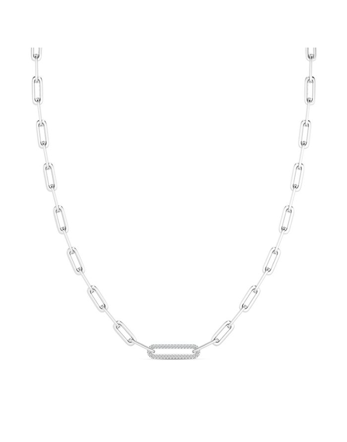 Paperclip Diamond Necklace