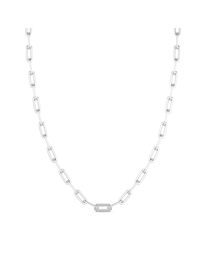 Paperclip Diamond Necklace
