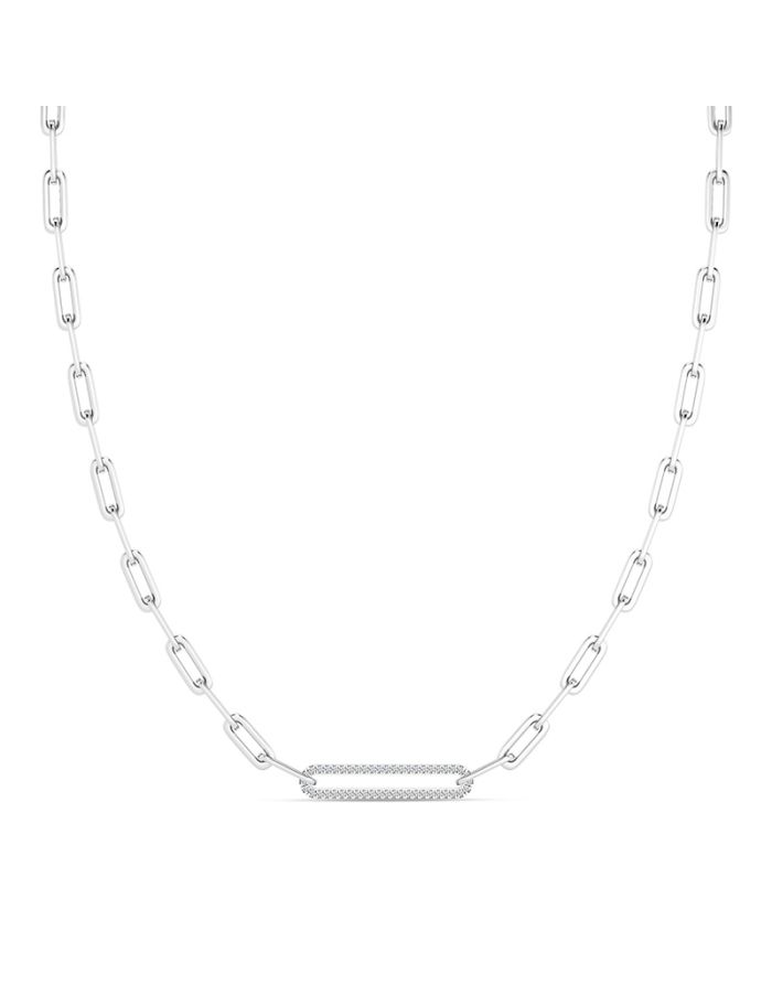 Paperclip Diamond Necklace