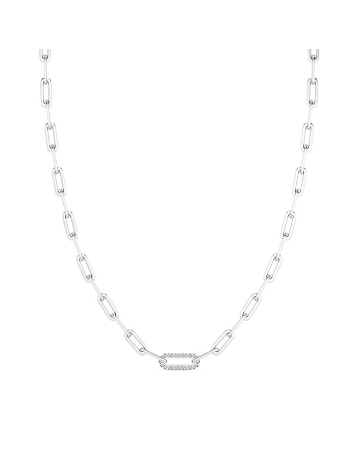 Paperclip Diamond Necklace