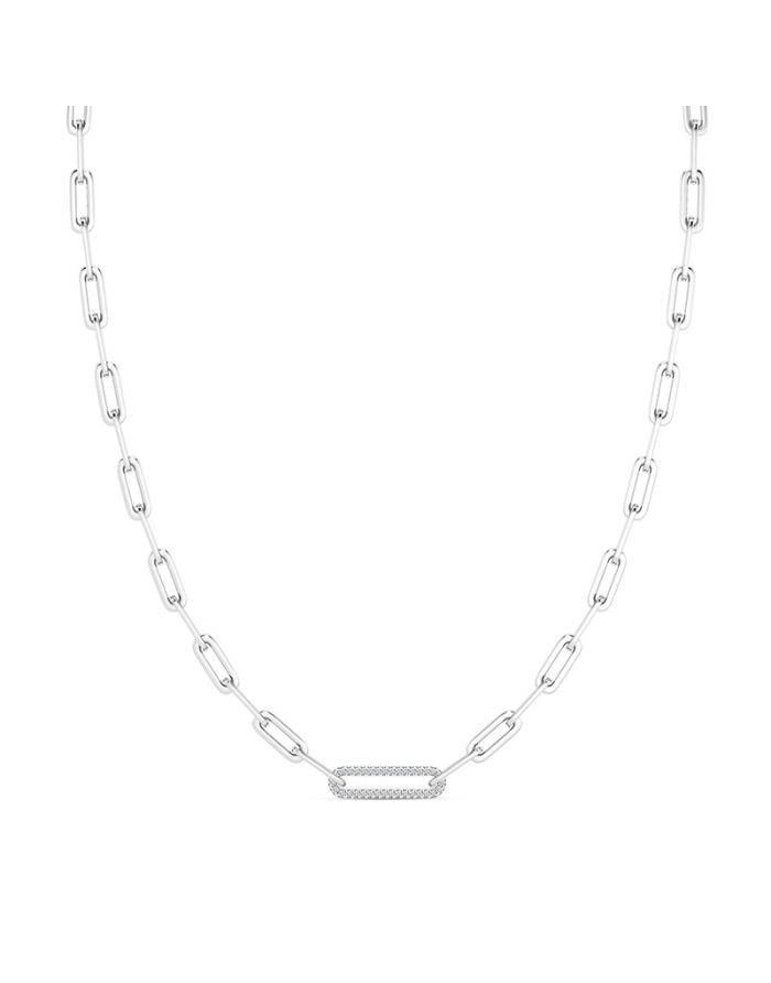 Paperclip Diamond Necklace