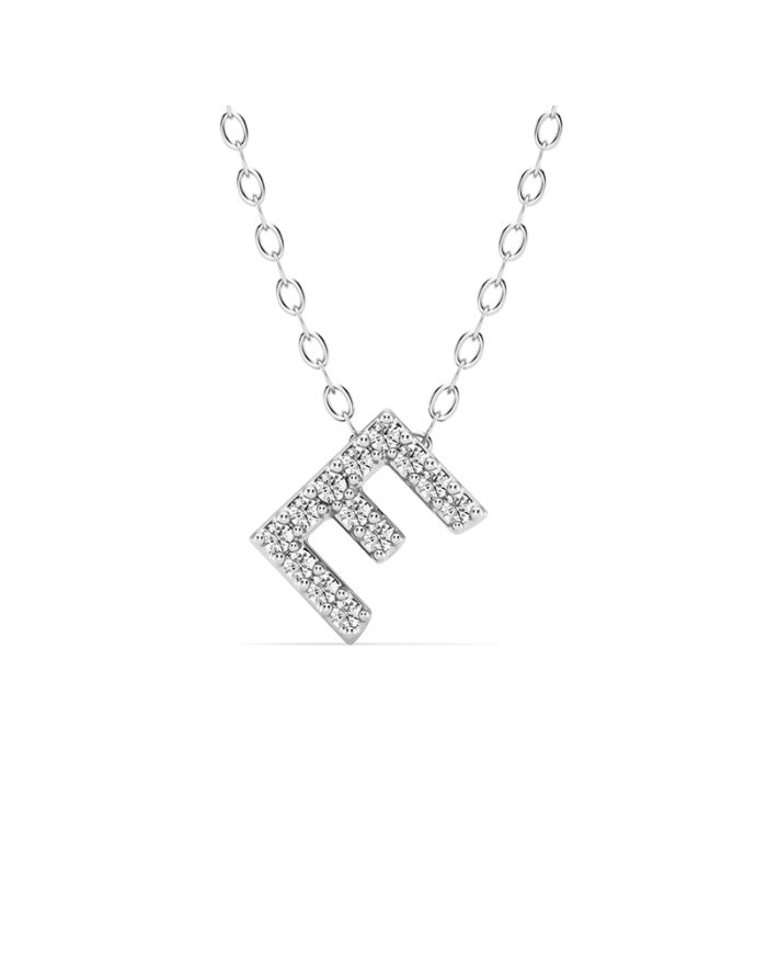 Diamond Initial Pendant Small