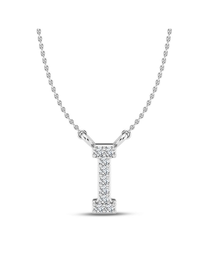 Diamond Initial Pendant Large