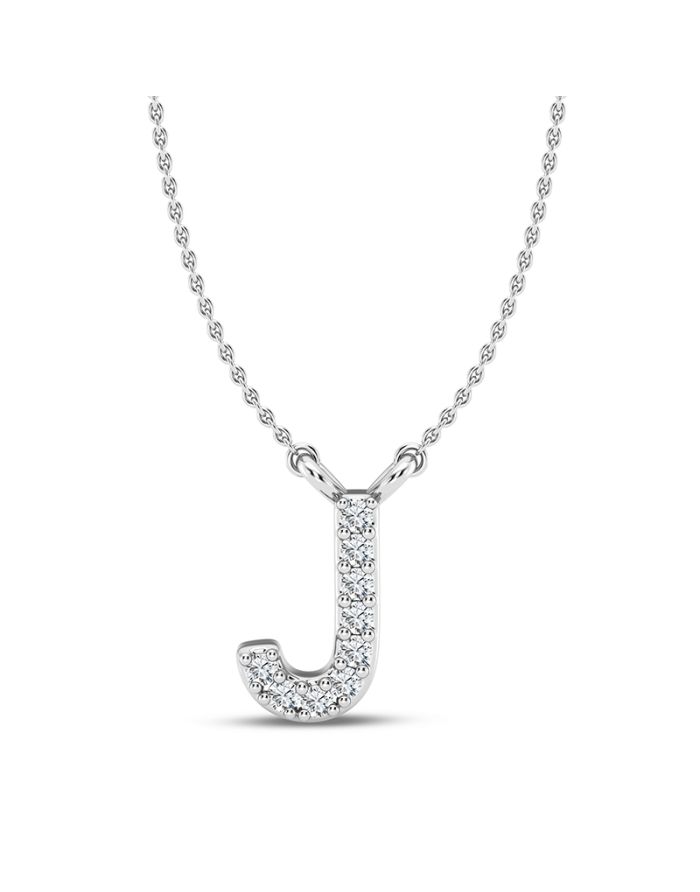 Diamond Initial Pendant Large