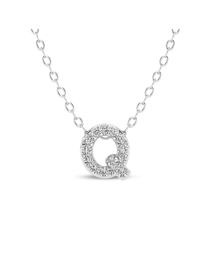Diamond Initial Pendant Small