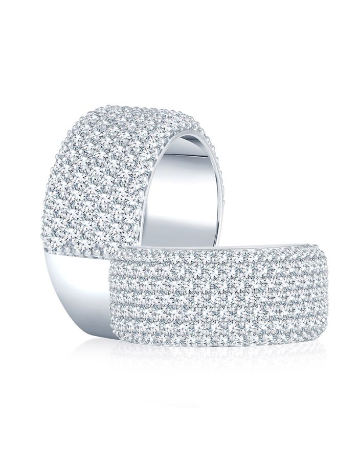 7 Row Diamond Wedding / Anniversary Band