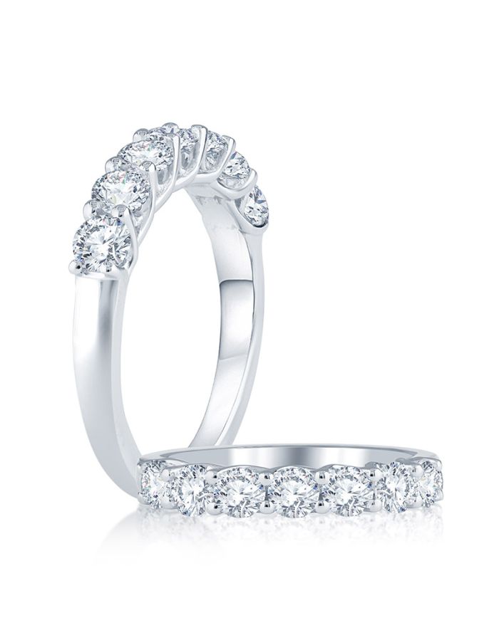 7 Stone Diamond Wedding / Anniversary Band