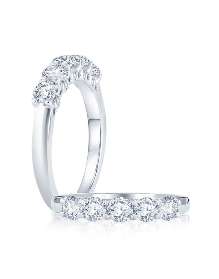 5 Stone Diamond Wedding / Anniversary Band